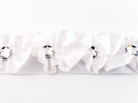 Satinband geblumt mit Blingbling