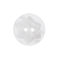 Blusenknopf weiss 2 Loch 12 mm