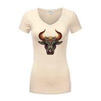 Bügelbild Stier Boho