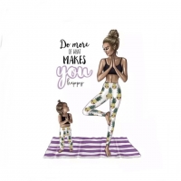 Bügelbild  Yoga klein