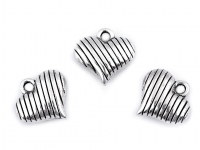 1 Herz Anhänger 14 x 15 mm