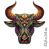 Bügelbild Stier Boho