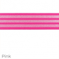 Elastisches Gurtband mit Lurex Streifen