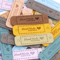 Label Handmade with love Alcantara