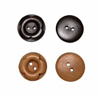 Holzknopf 18 mm Blume