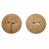 Holzknopf  30 mm Baum