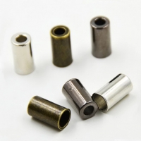 Kordelenden offen 8 x 15 mm,    2 Stück