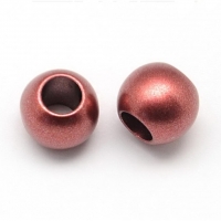 Grosslochperlen metallic