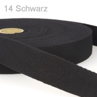 Gurtband Baumwolle 2,5 cm