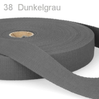 Gurtband Baumwolle 2,5 cm