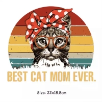 Bügelbild  Best Cat Mom