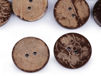 Kokosknopf, 30 mm, 2 Loch