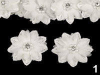 Blüte / Blume mit Perlen Ø50 mm