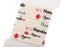 Wickelkarte Baumwollband Handmade