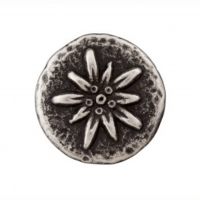 Metallknopf Edelweiss mit Öse 18 mm