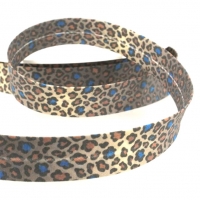 Schrägband Leopard bunt 2 cm