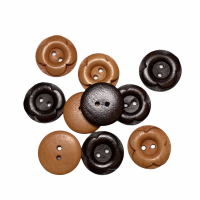 Holzknopf 18 mm Blume