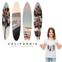 Bügelbild Surfboard