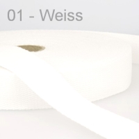 Gurtband Baumwolle 2,5 cm