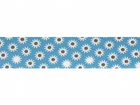 Schrägband, vorgefalzt Blüemli, 27 mm